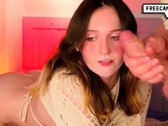 Pretty Gal Blowjobs Her BF and Gets Doggystyled
